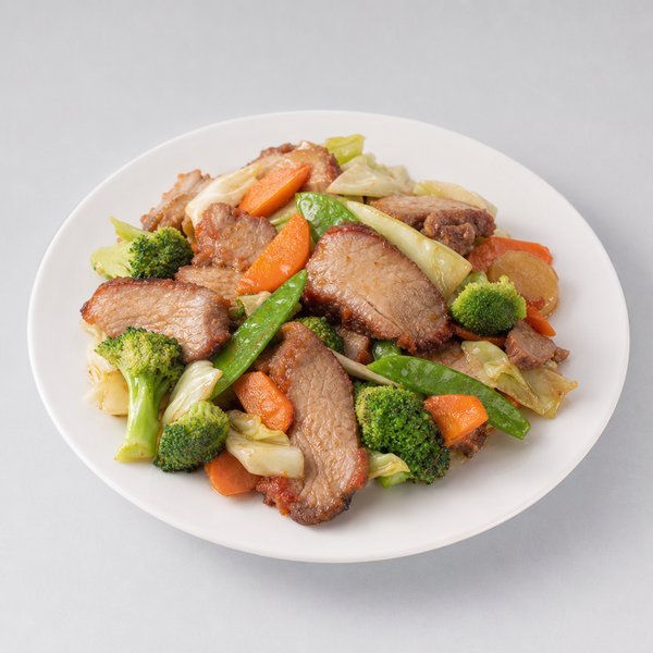 Roast Pork w. Mixed Veg — Peking Garden Asian Cuisine Youngsville
